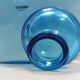 Round Cyan Murano Glass Bottle by Alfredo Barbini, Italy, 1980s