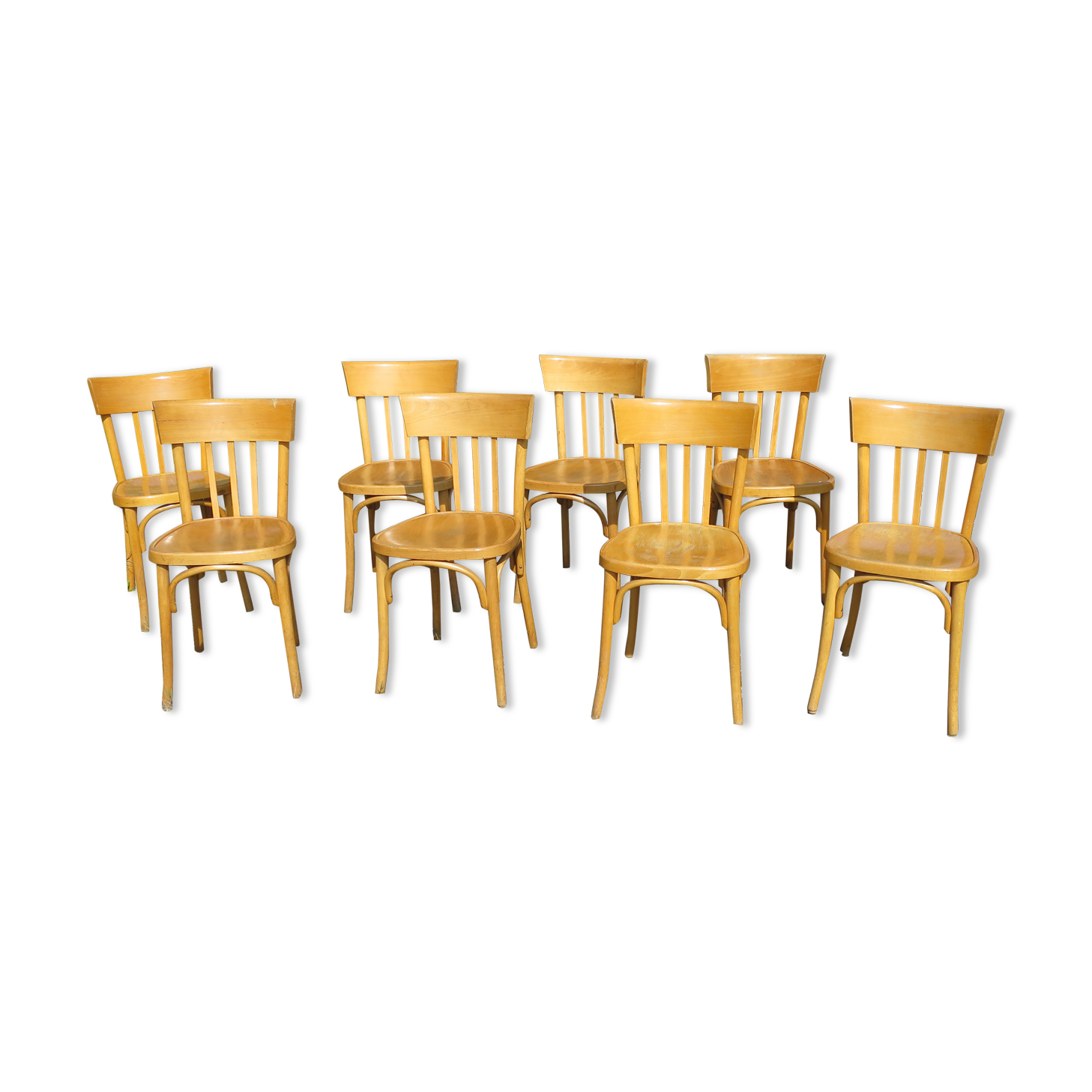 8 Baumann bistro chairs
