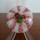 Murano paperweight millefiori and latticino twisted ribbons