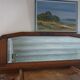 Low mirror in a carved wooden art-deco 1930 112x36cm