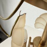 Shell and brass chandelier from the 70s