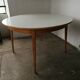 Vintage round table wood and formica