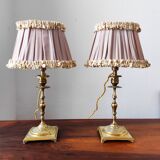 Paire de lampes anciennes