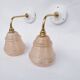 Swan neck and Clichy glass wall lights