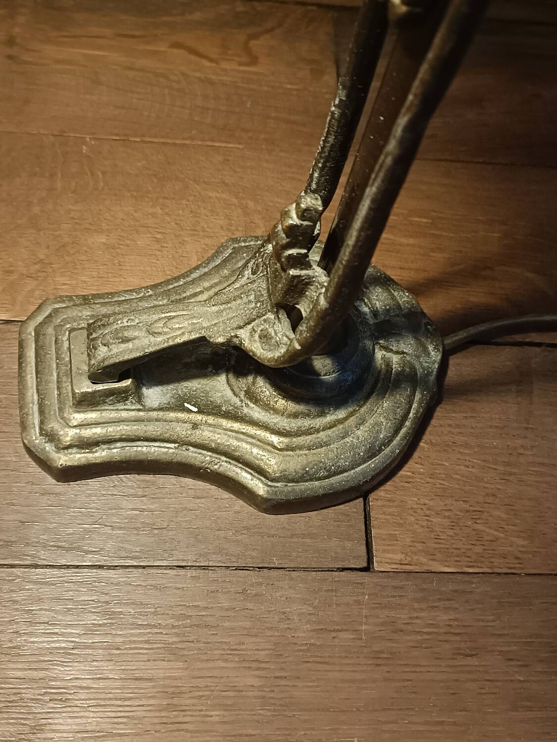 Art Deco gooseneck lamp