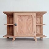 Buffet shelf compass legs renovated oak