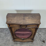 Vitrine basse en acajou anglaise