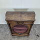English mahogany low display cabinet