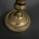Pair of candlesticks gilded bronze chiseled guilloché first part of the nineteenth