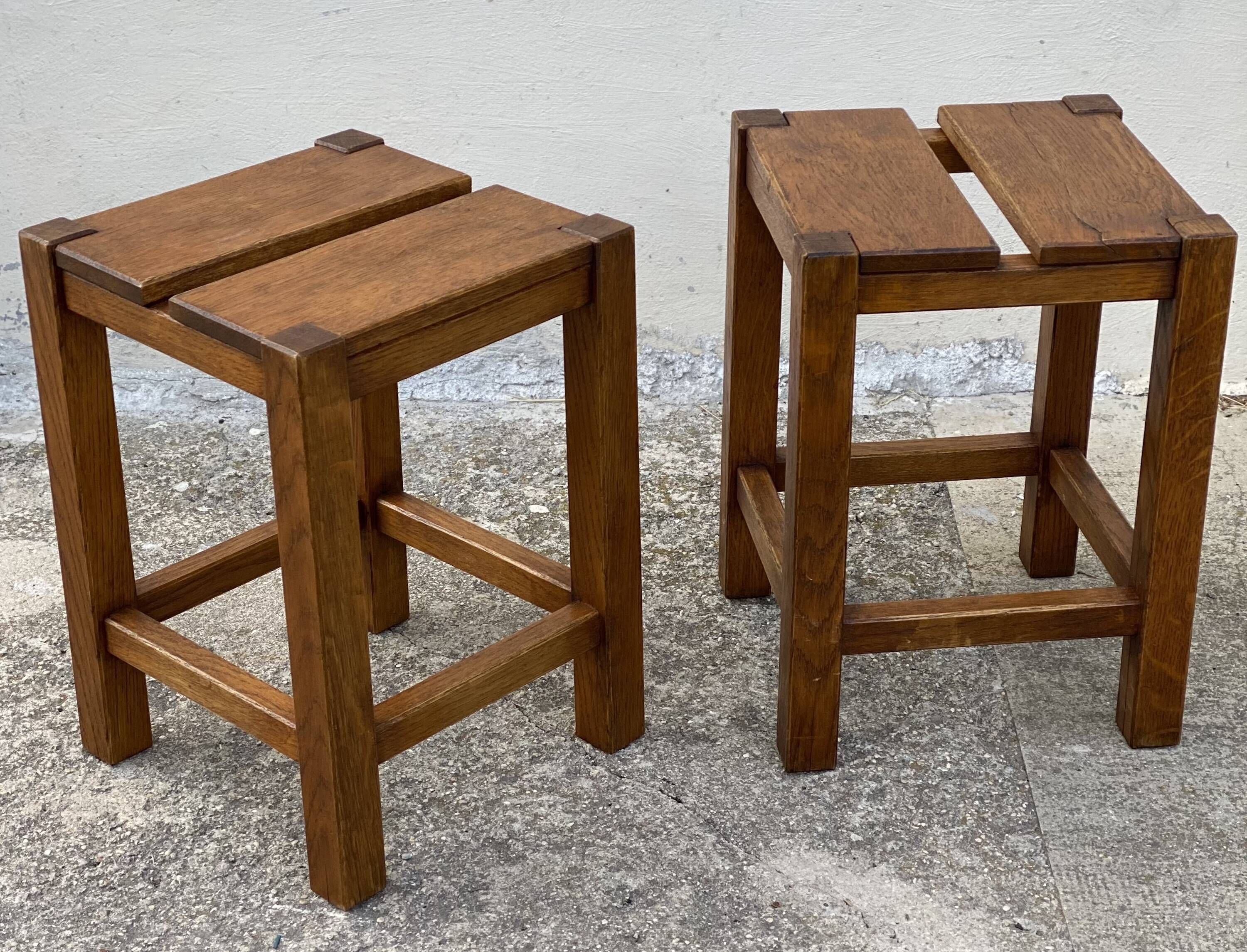 Paire de tabourets vintage 1960