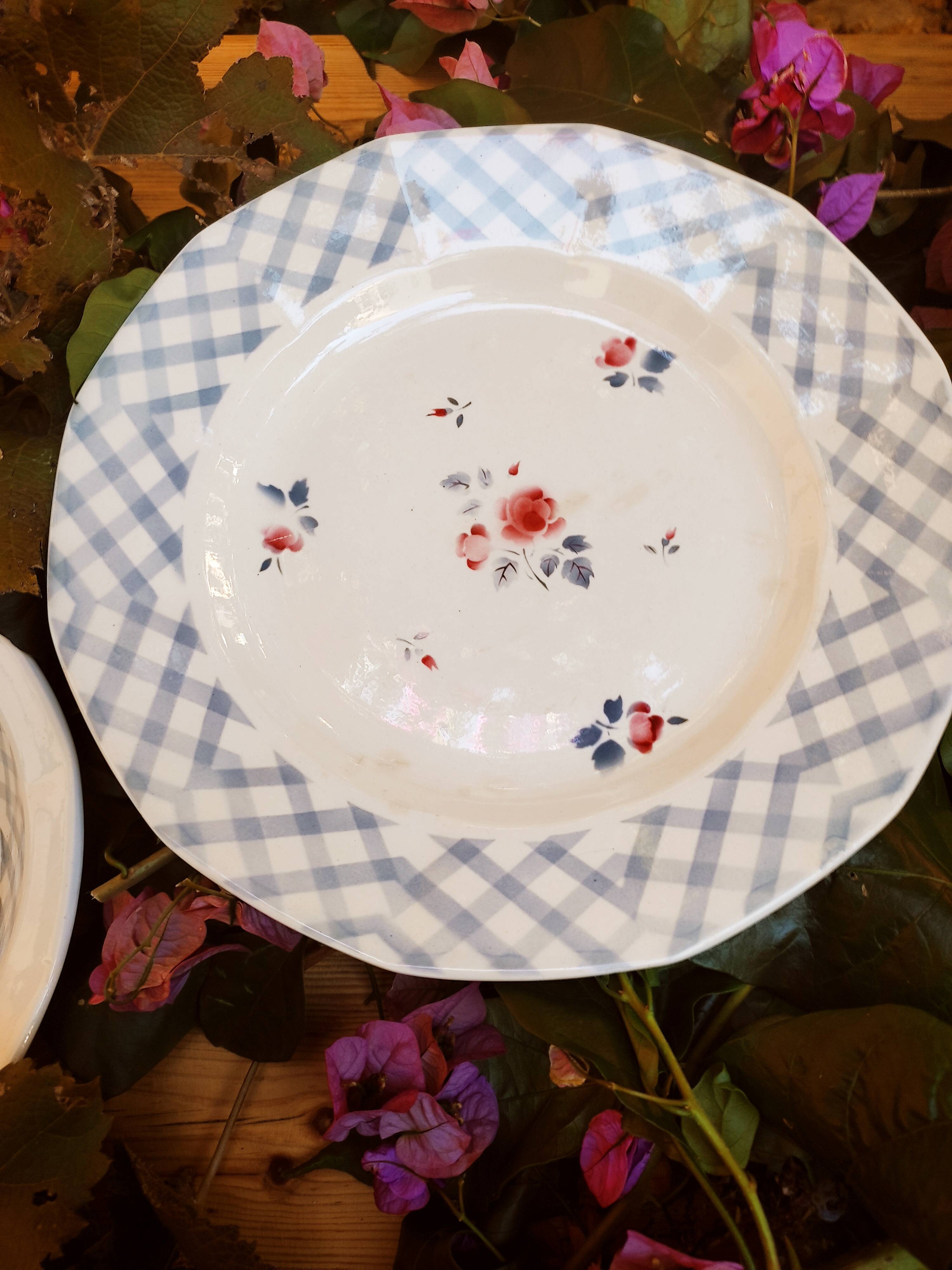 Duo of dishes Digoin Sarreguemines Bastia