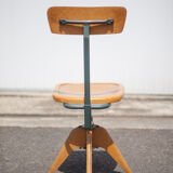 Wood and metal office chair