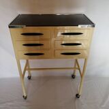 Small console/cabinet serving table from a dental/medical practice from the 1950s.