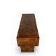 Italian burl walnut art deco console table, 1930s.