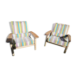 Pair of Scandinavian armchairs from the 40s