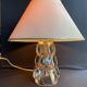 Schneider Glassworks - Important Lamp Foot - Molded Crystal - Conical with Godrons