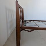 Bed, daybed, style reconstruction, in oak, 1950s.