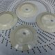 Set of 4 Salins earthenware plates, Vincennes model - Diam. 21.5cm