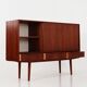 Buffet haut en teck, design danois, années 1960, designer : EW Bach