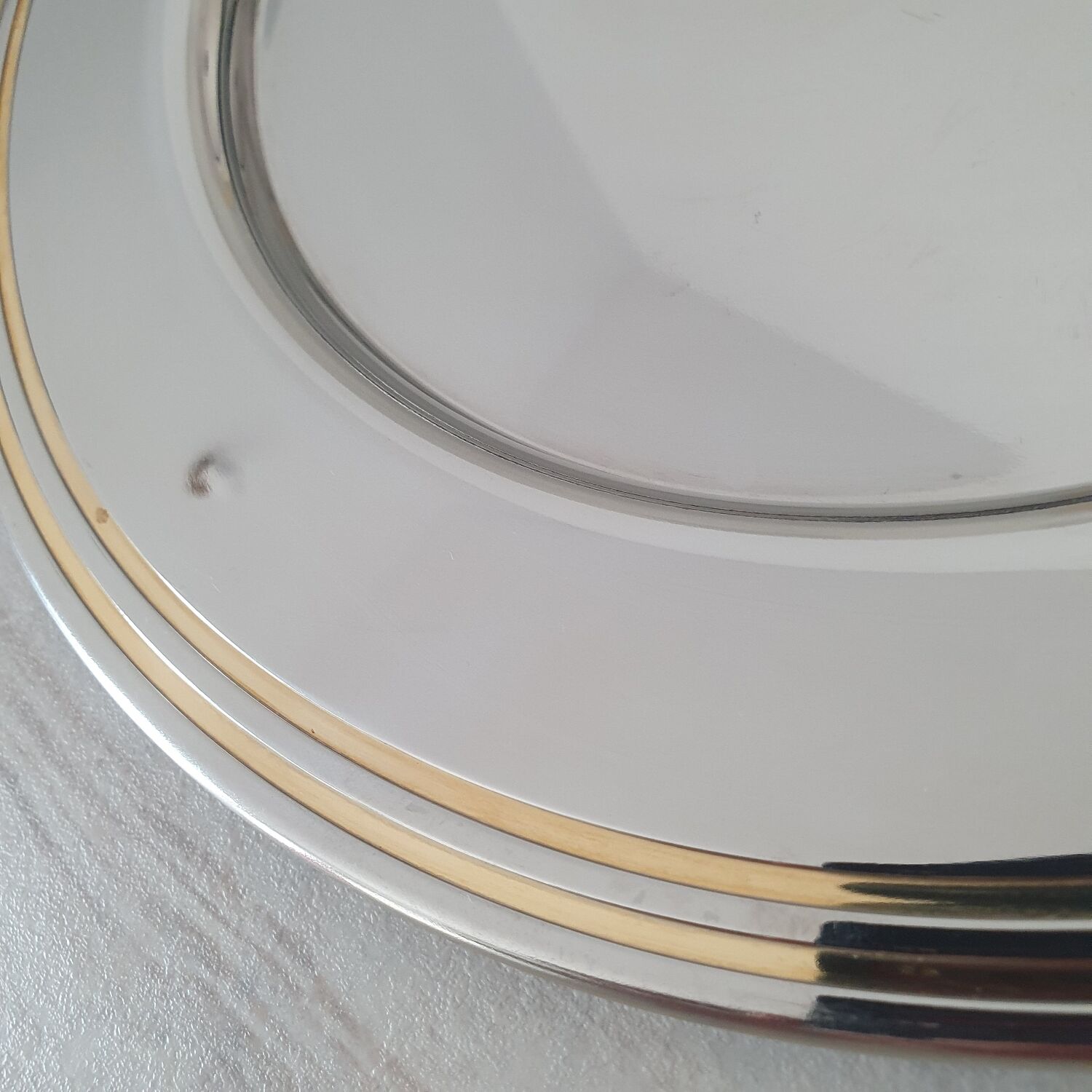 Alessi Ettore Sottsass / 6 large stainless steel presentation plates 18/10