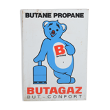 Butagaz enamelled plate