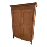 Small 19th century solid oak wardrobe