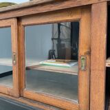 Enfilade de métier XXL chêne portes vitrées