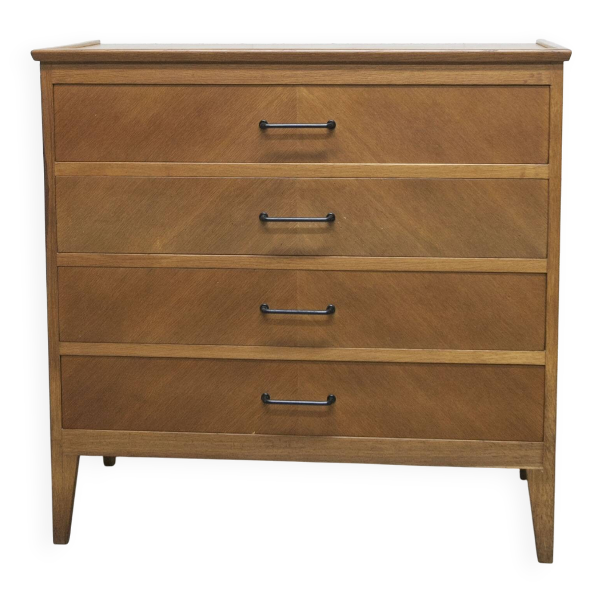 Scandinavian chest of drawers 1960 light oak clean and solid