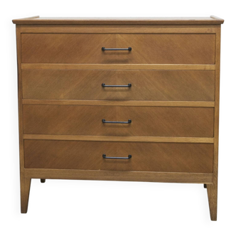 Commode scandinave 1960 chêne clair propre et solide