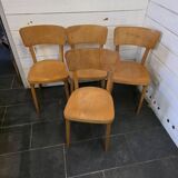 4 chaises de bistrot Thonet