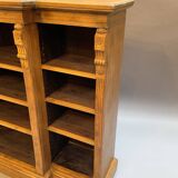 Victorian Oak Breakfront Bookcase
