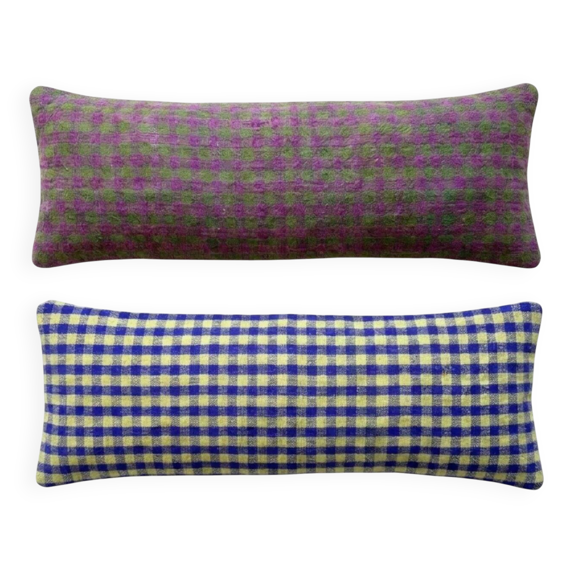Set of 2 vintage kilim cushion covers 41x122 cm