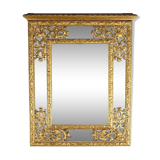 Miroir à Parcloses en Bois Doré, époque Napoléon III – Milieu XIXe