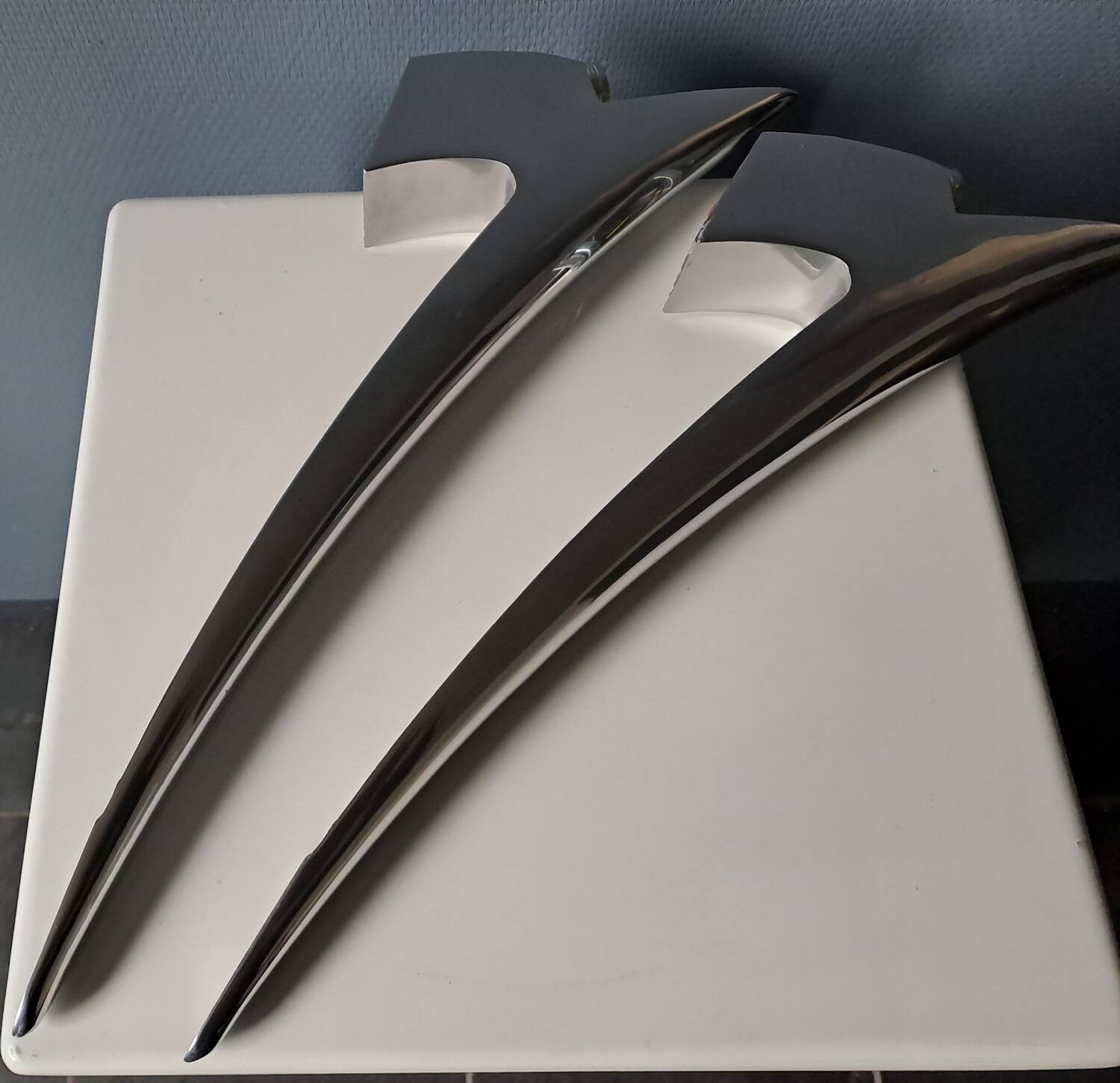 Set of 2 designer metal and glass wall lights - Metalarte - Taller Uno