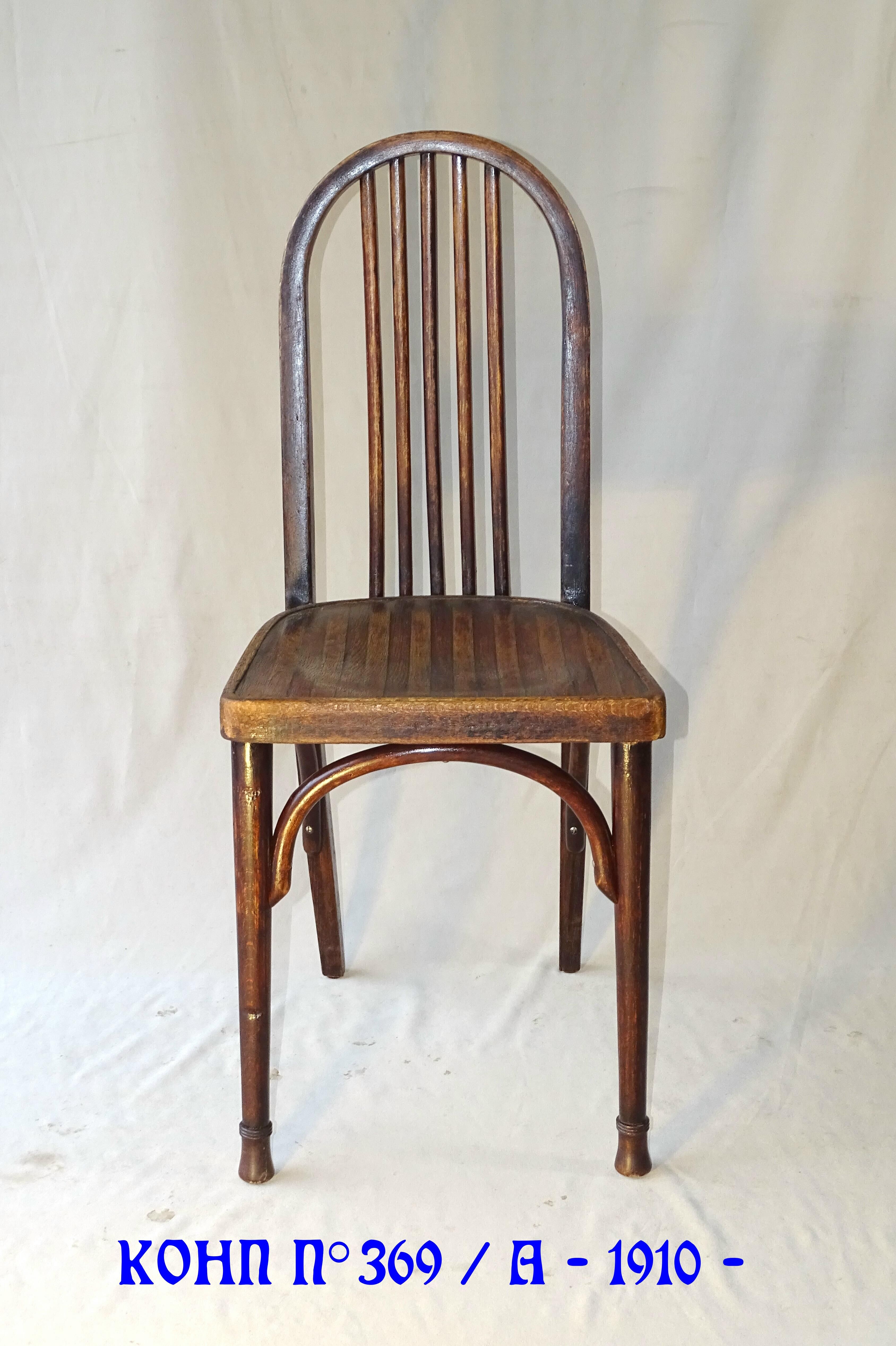 Bistro chair by Hoffmann Joseph for Kohn 1910 ,N°369/A