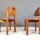 Chaises de salle à manger vintage en bois de pin - années 1980 - lot de 6