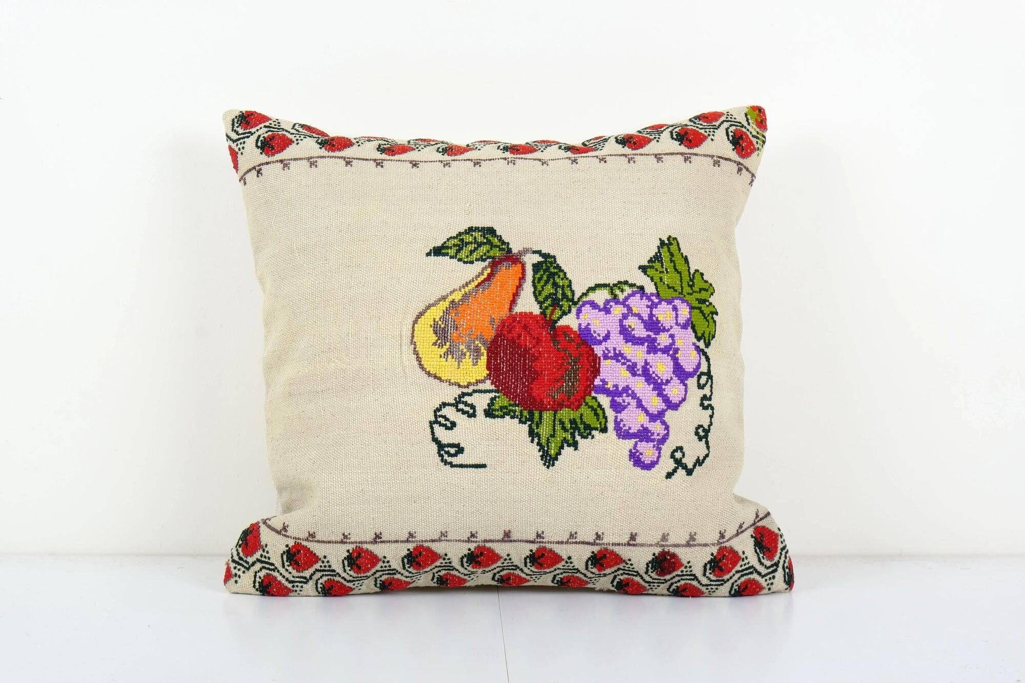 Vintage kilim cushion cover 51x56 cm