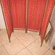 Vintage wood and fabric screen