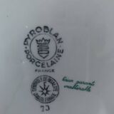 Set of plates from the 70s, blue flower