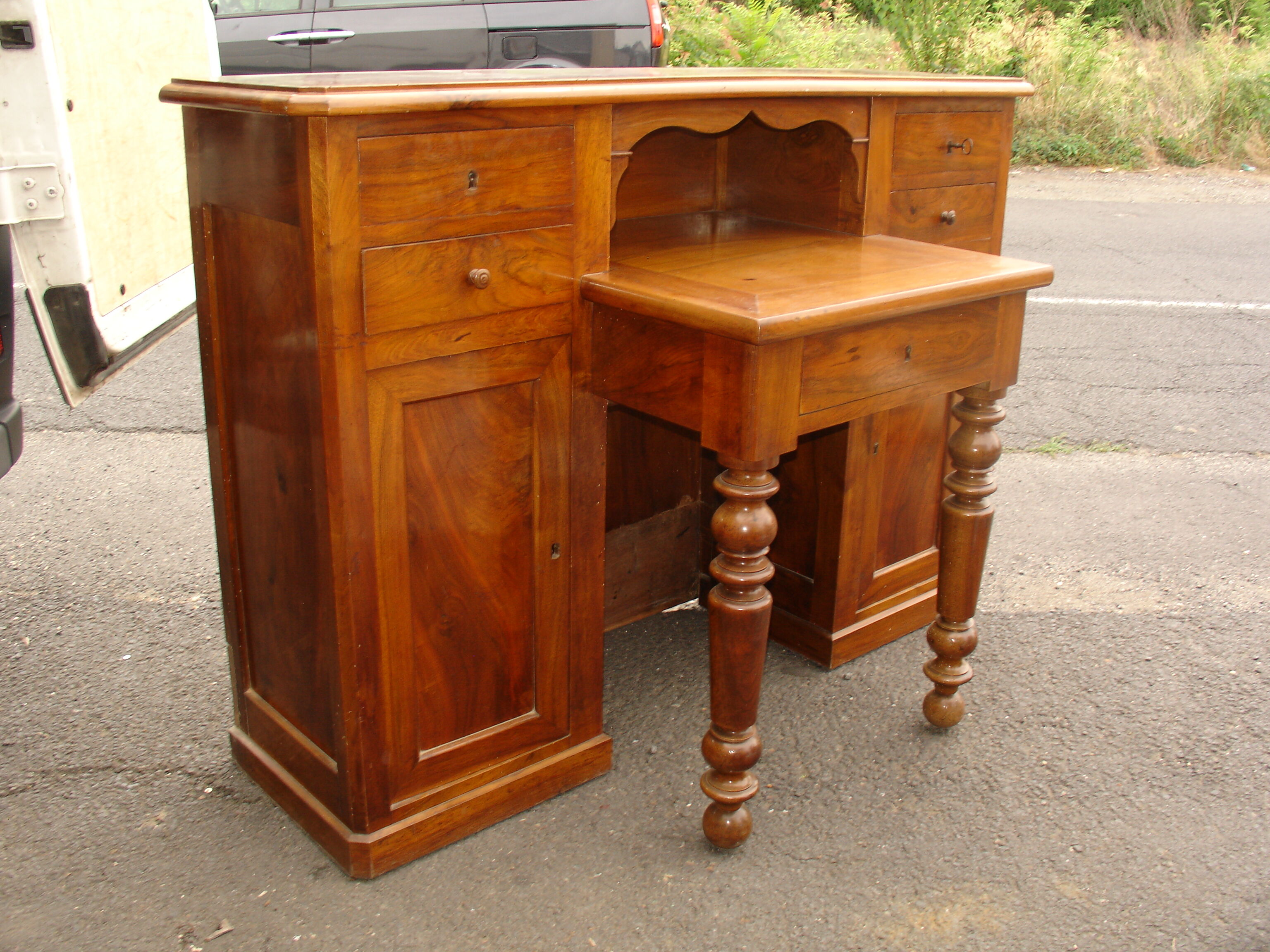 Louis Philippe period walnut desk