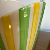Saint Clement vase hand painted stripes