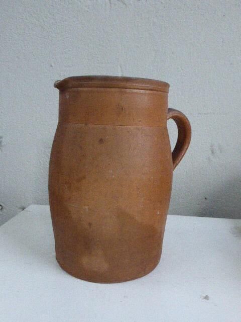Great old stoneware pitcher