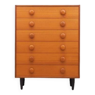 Teak chest of drawers, Danish design, 1960s, production: Denmark