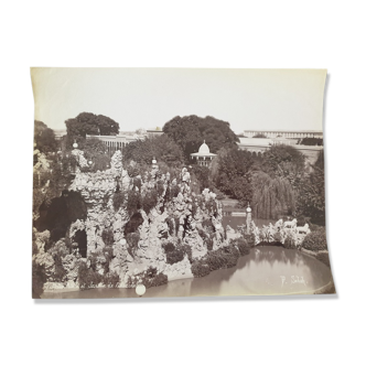 Pascal Sébah (1823-1886) - Photograph, albumen print - Ghezireh Palace and Garden, Egypt