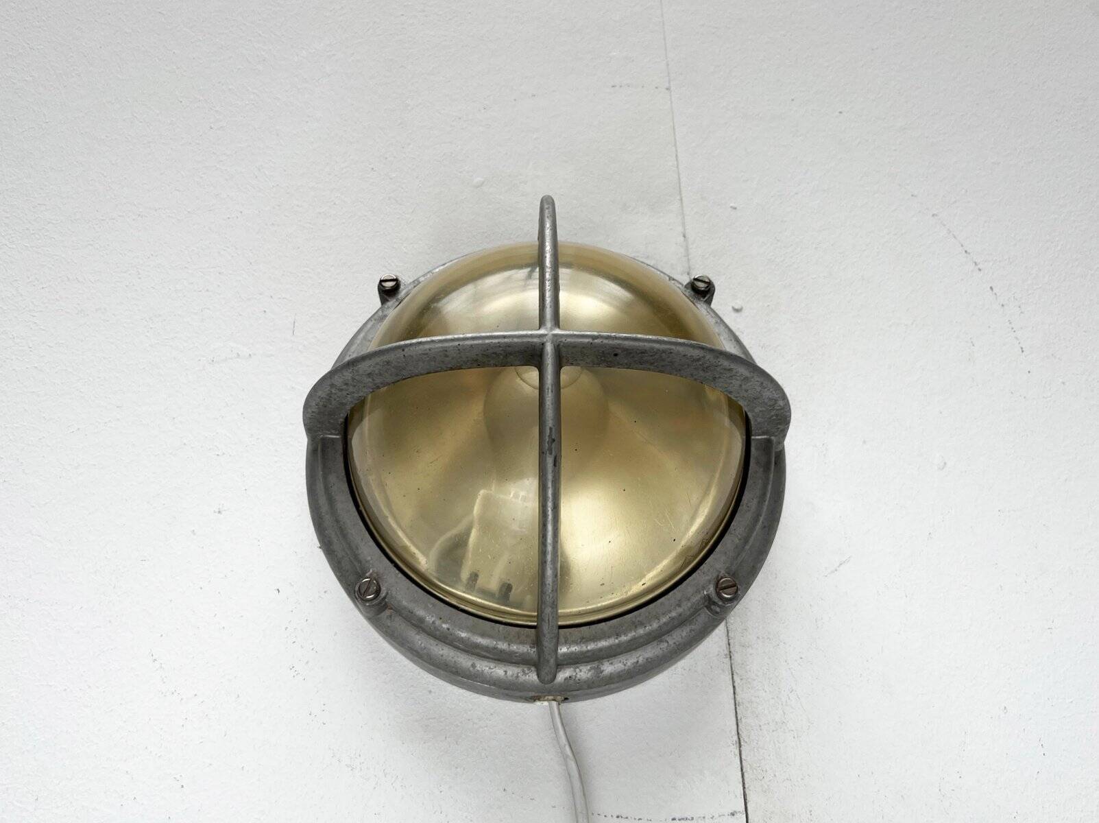 Mid-Century Danish Outdoor Metal Wall Lamp Model Skot by Lauritz Knudsen for Louis Poulsen, 1960s
