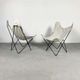 Set of 2 Butterfly, BKF armchairs by Jorge Ferrari Hardoy for Knoll, 1970