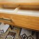 Pair of vintage 1970 blond wood bedside tables