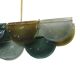 Lampe de plafond en verre de Murano allongée, Italie