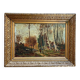 Huile sur toile XIX ème.