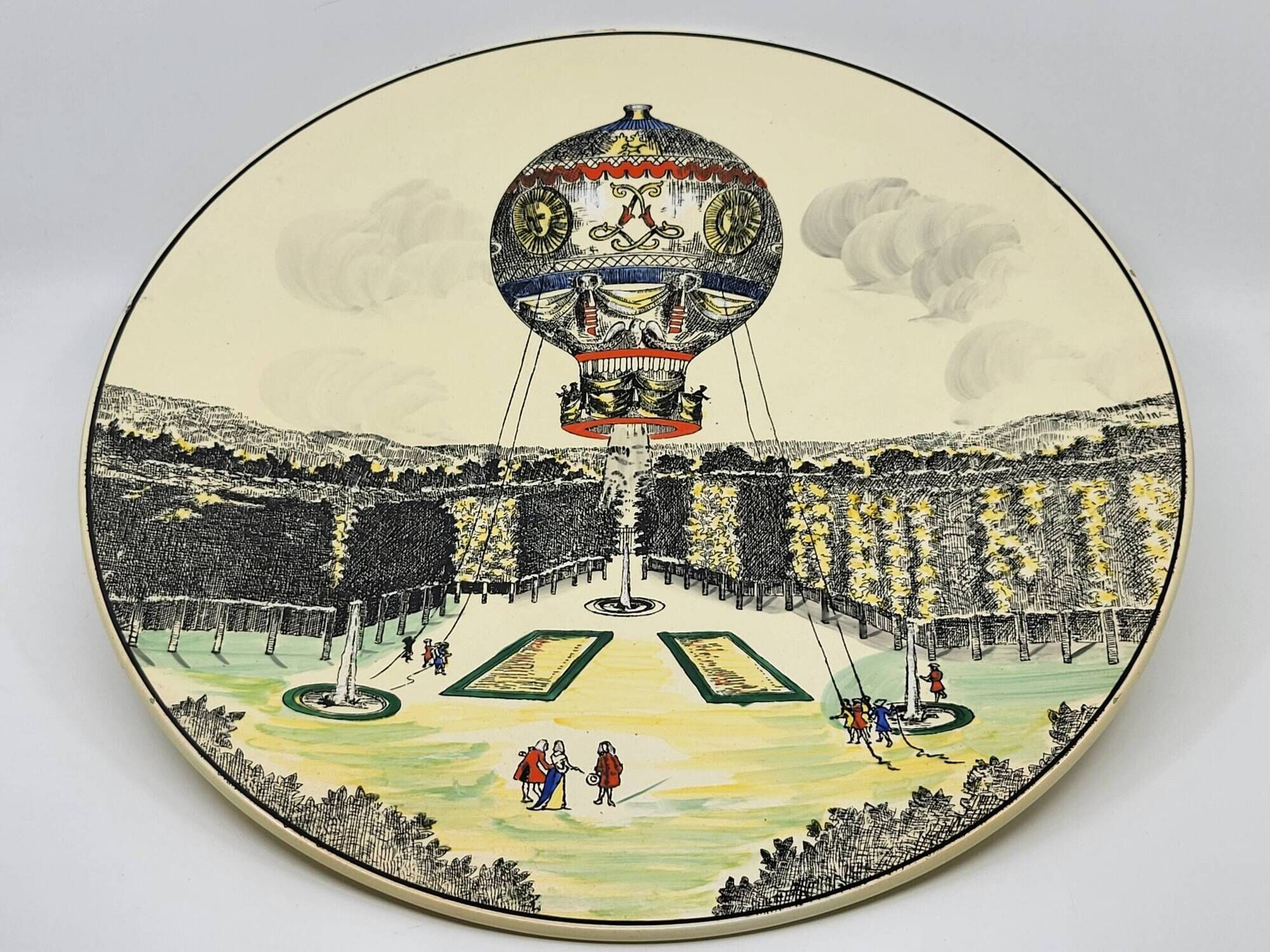 Decorative Plate Series "The Travels" in Limited Edition from Longwy France